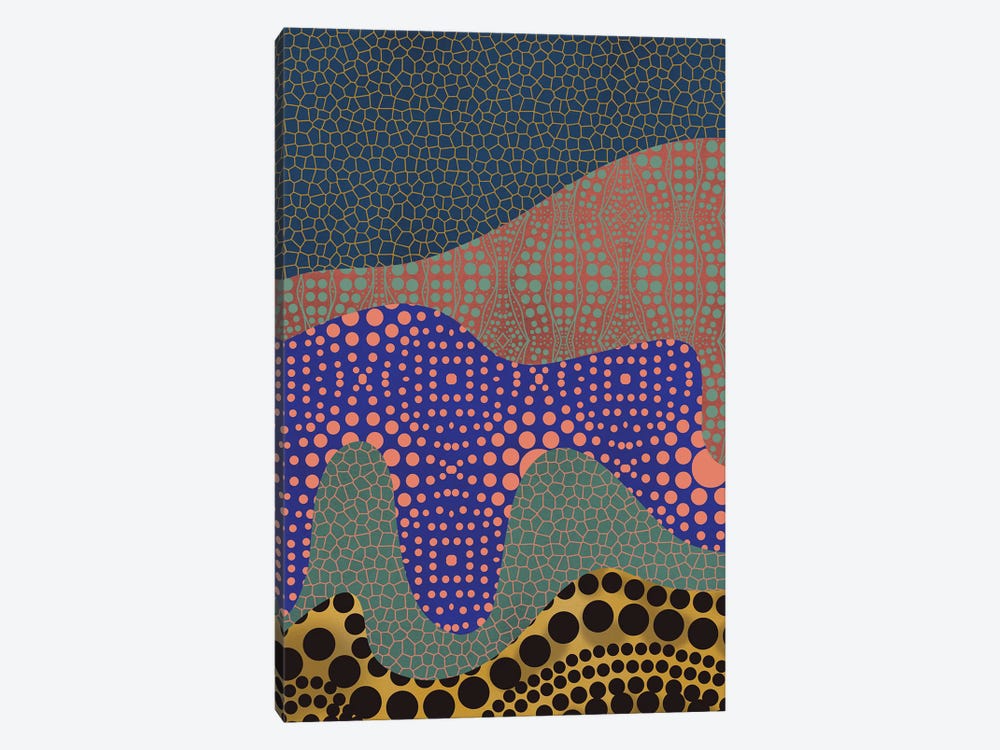 Aboriginal Patterned Layer by Little Dean 1-piece Canvas Art