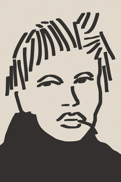 Line Art Candid Portrait XII by Little Dean wall art