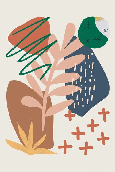 The Cut Outs Collection: Abstract Organic Shapes Collage by Little Dean