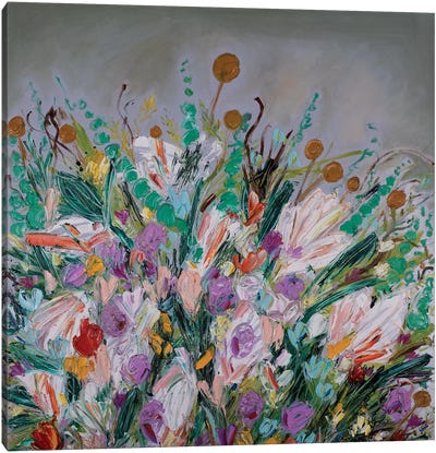 Farm Wildflowers Canvas Art Print