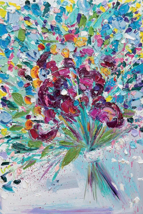 Floral Fireworks I by Shalimar Legaspi wall art