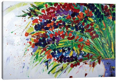 Floral Life Of Ghent Canvas Art Print - Shalimar Legaspi