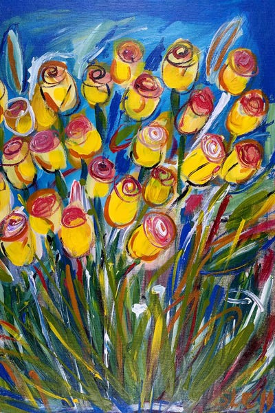 Friendship Roses by Shalimar Legaspi framed wall art