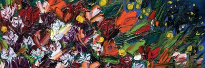 On The Road Again Wildflowers by Shalimar Legaspi multi panel art