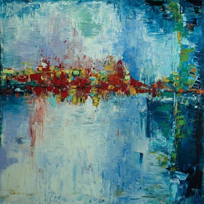 Raleigh Through A Rainy Windshield by Shalimar Legaspi framed wall art