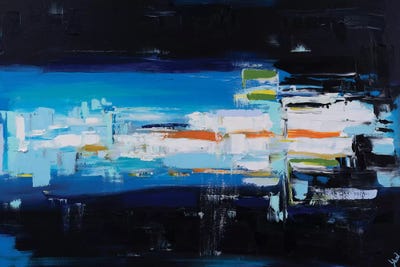 Sailing Off Virginia Beach by Shalimar Legaspi framed wall art