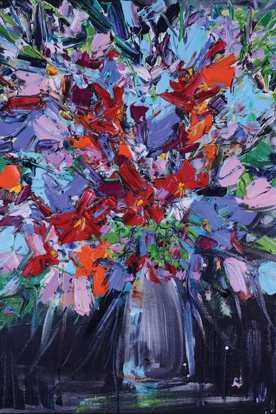 Kimberly's Flowers by Shalimar Legaspi framed wall art