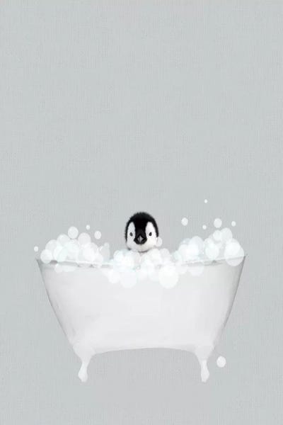 Penguins: Penguin Blue Bath by Leah Straatsma