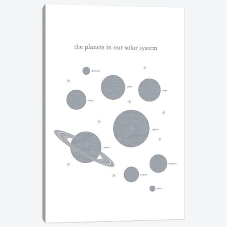 Planets in Solar System Canvas Print #LEH127} by Leah Straatsma Art Print