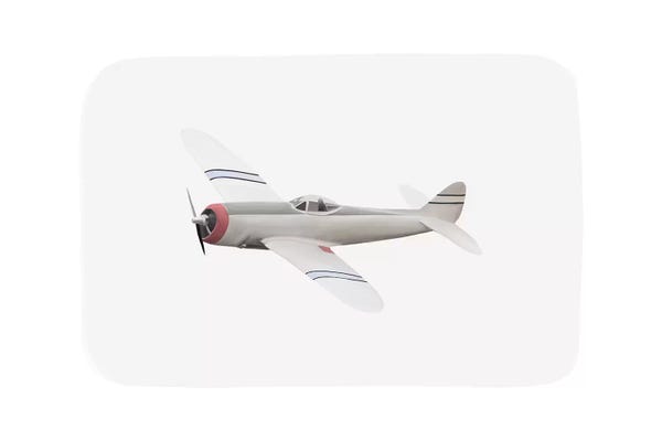 Kids Transportation Art: Vintage Plane II by Leah Straatsma