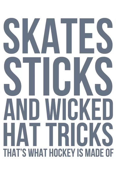 What Hockey is Made Of by Leah Straatsma framed canvas print