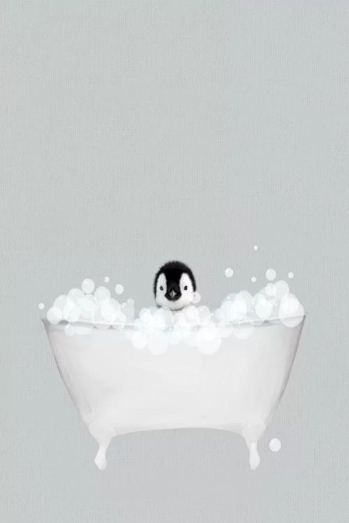 Penguin Blue Bath