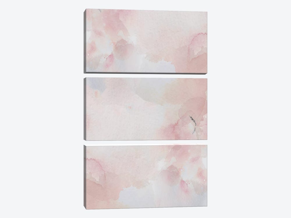 Blush Pink Print by Leah Straatsma 3-piece Canvas Art Print