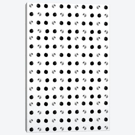 Black Dots Canvas Print #LEH231} by Leah Straatsma Canvas Wall Art