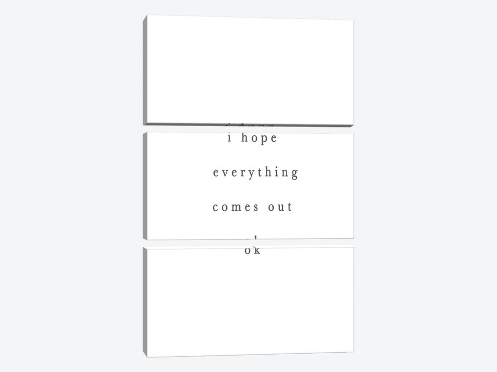 I Hope Everything Comes Out Ok by Leah Straatsma 3-piece Canvas Art Print