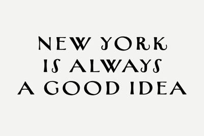 New York Good Idea by Leah Straatsma multi panel art