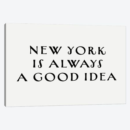 New York Good Idea Canvas Print #LEH235} by Leah Straatsma Canvas Art Print