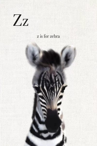 Zebras: Baby Zebra Linen by Leah Straatsma