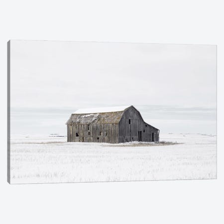 Barn in Winter Canvas Print #LEH24} by Leah Straatsma Canvas Print