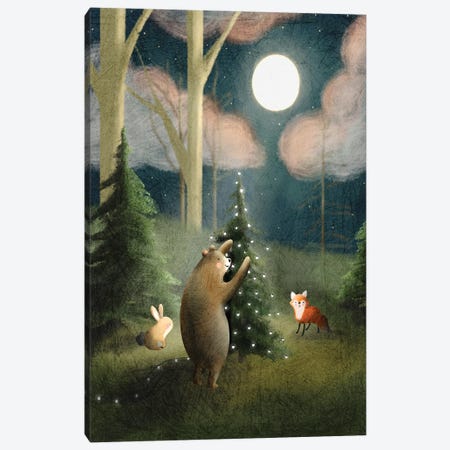 And To All A Good Night Canvas Print #LEH279} by Leah Straatsma Canvas Wall Art