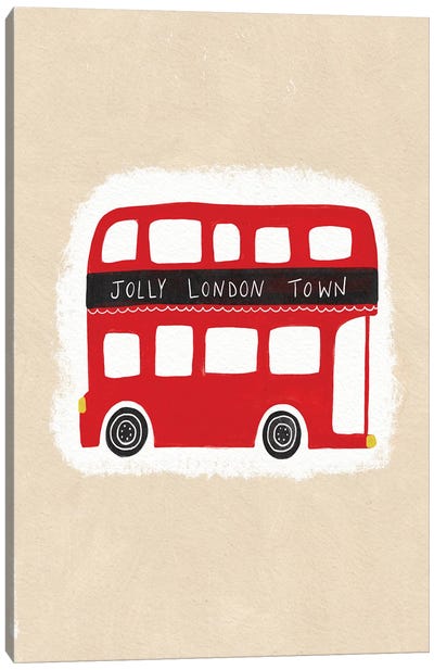 Jolly London Town Canvas Art Print - Leah Straatsma