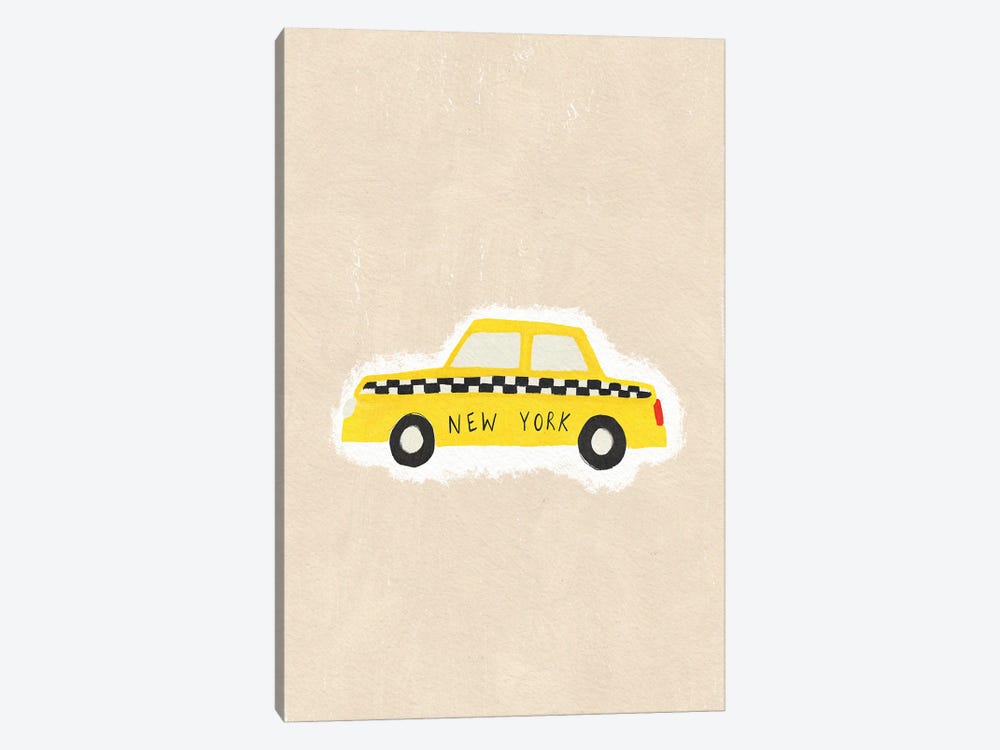 NYC Taxi by Leah Straatsma 1-piece Canvas Art Print