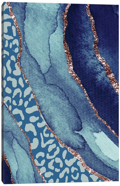 Ocean Cheetah Canvas Art Print - Animal Patterns