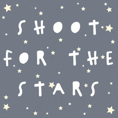 Shoot For The Stars_Square by Leah Straatsma framed canvas print