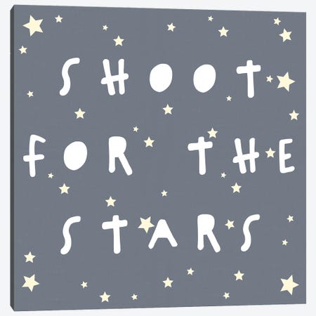 Shoot For The Stars_Square Canvas Print #LEH301} by Leah Straatsma Canvas Wall Art