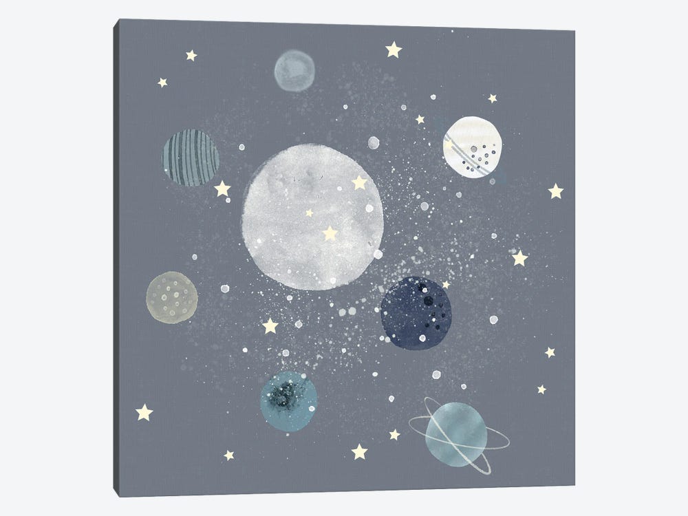Space Planets by Leah Straatsma 1-piece Art Print