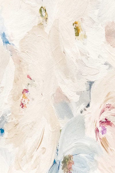 Minimalist Paintings: Peonies In Bloom by Leah Straatsma