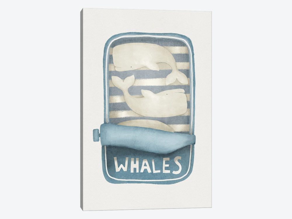 Whales In A Tin by Leah Straatsma 1-piece Canvas Art Print
