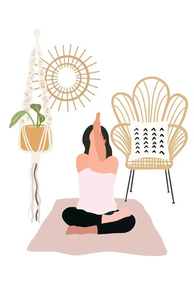 Minimalist Bohemian Decor: Calming Yoga by Leah Straatsma