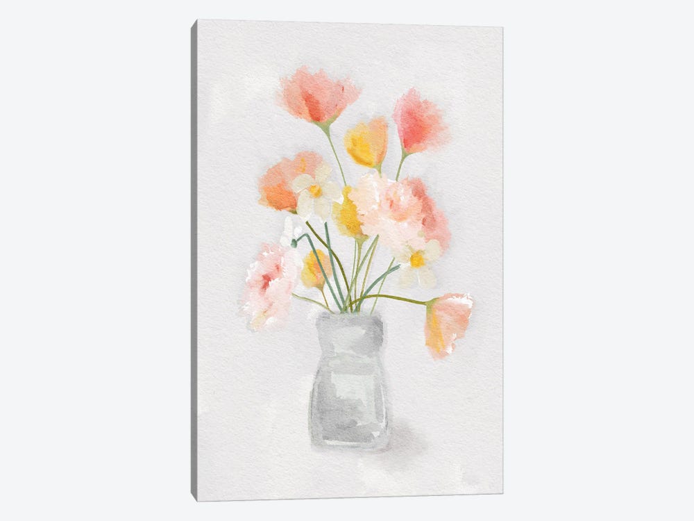 Florals In Vase by Leah Straatsma 1-piece Canvas Artwork