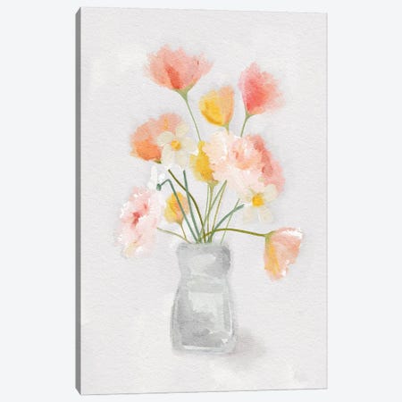 Florals In Vase Canvas Print #LEH327} by Leah Straatsma Canvas Art Print