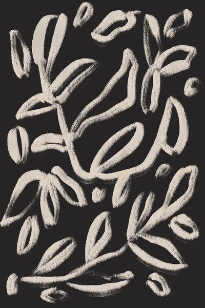 Botanical Vines III by Leah Straatsma framed canvas print