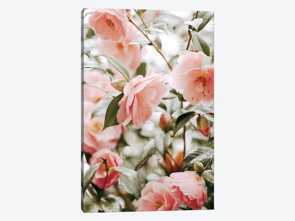Moody Pink Florals by Leah Straatsma 1-piece Art Print