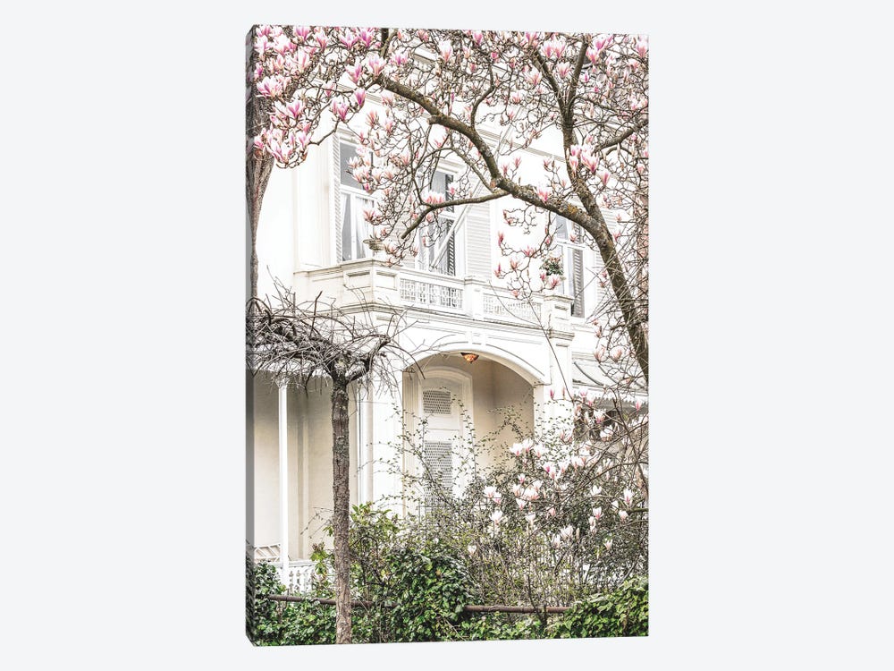 House With Magnolias by Leah Straatsma 1-piece Canvas Print