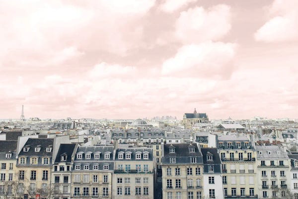 Canvas Print: Really Pinky Paris by Leah Straatsma