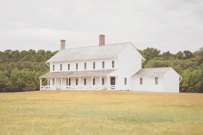 The White House by Leah Straatsma framed canvas print