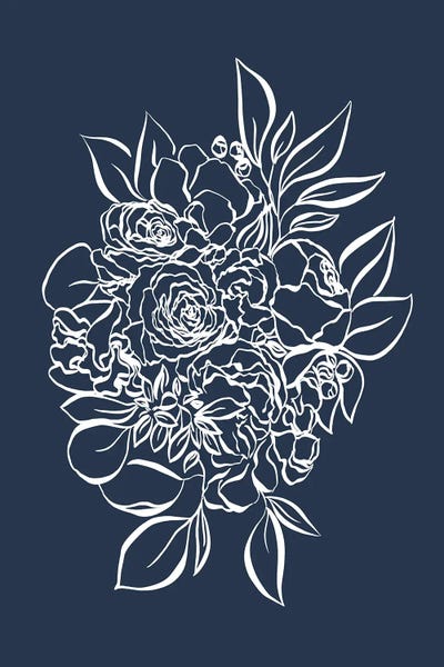 Here Comes The Bride Blue by Leah Straatsma multi panel art