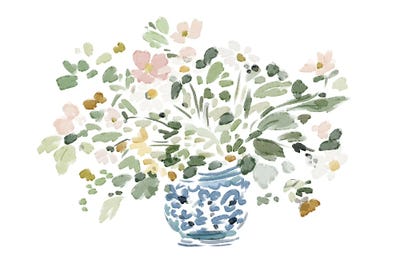 Wildflowers In Vase by Leah Straatsma multi panel art