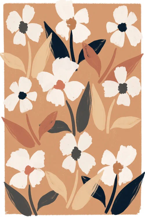 Abstract Floral I by Leah Straatsma wall art