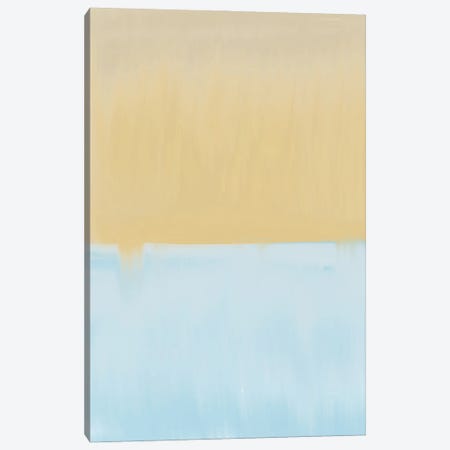 Abstract Blue And Yellow Canvas Print #LEH3} by Leah Straatsma Canvas Art