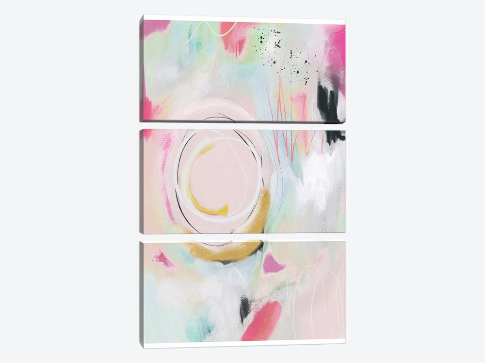 Abstract II by Leah Straatsma 3-piece Canvas Print