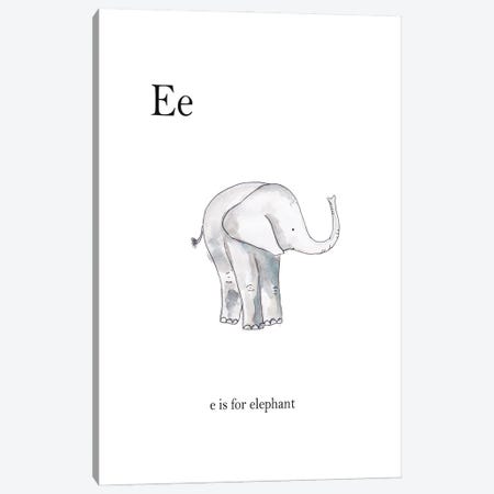 Ee Is For Elephant Canvas Print #LEH65} by Leah Straatsma Canvas Art Print