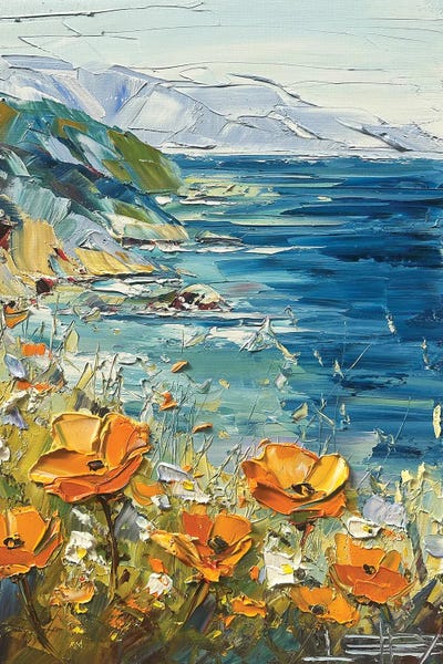 Poppies: Golden Chorus By The Sea by Lisa Elley