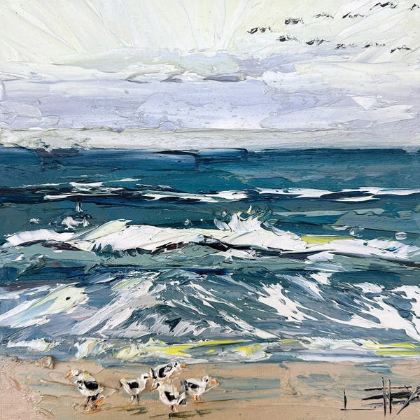 Contemporary Coastal: Foam And Feather by Lisa Elley