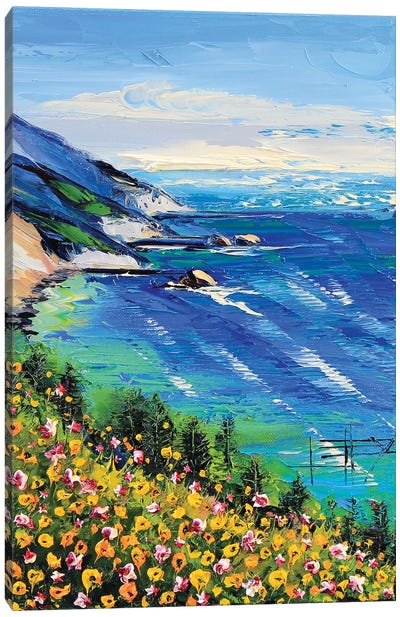 My Heart Is In Big Sur II Canvas Art Print - Lisa Elley