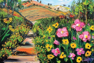 My Heart Is In Wine Country by Lisa Elley canvas print